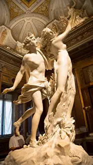 Art Building Prints: ROME, ITALY - AUGUST 24, 2018: Gian Lorenzo Bernini masterpiece