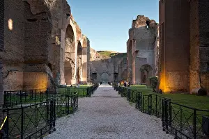 Roman Baths Prints: Rome. Italy. Baths of Caracalla (Terme di Caracalla)