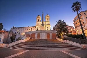 Images Dated 8th February 2022: Rome, Italy at the Spanish Steps at dawn