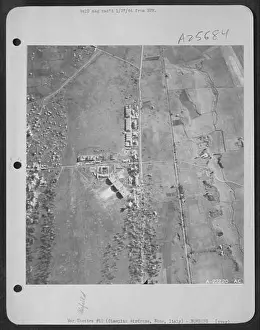 Release Prints: Rome, Italy-The 'carpets' which are laid neatly along the edges of Ciampino airdrome