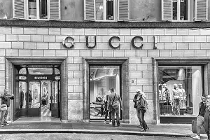 Art Building Prints: ROME - NOVEMBER 18: Gucci store in the famous Via Condotti