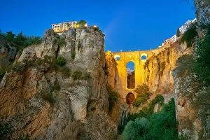 Images Dated 30th September 2016: Ronda - El Tajo Gorge Canyon, Puente Nuevo Bridge, Andalusia, Spain