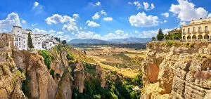 Images Dated 30th September 2016: Ronda - El Tajo Gorge Canyon, view from Puente Nuevo Bridge, Spain
