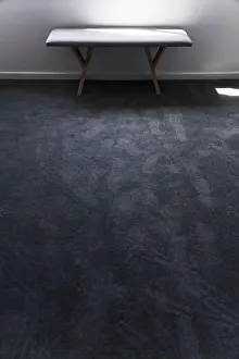 Upgrade Prints: empty room with brand new grey blue carpet laid on the floor and freshly painted white walls