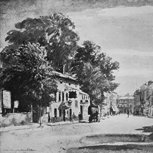 Wimbledon Prints: The Rose and Crown Pub on the High Street