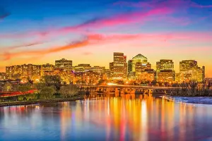 Rosslyn, Arlington, Virginia, USA skyline on the Potomac River