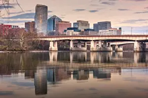 Rosslyn, Arlington, Virginia, USA skyline on the Potomac River