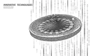 Reality Prints: Roulette wheel digital low poly