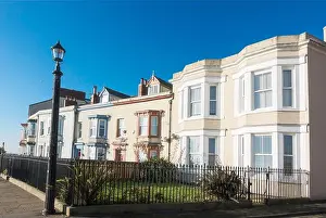 Conservation Area Prints: A row of houses in South Crescent, Headland, Hartlepool, England, UK