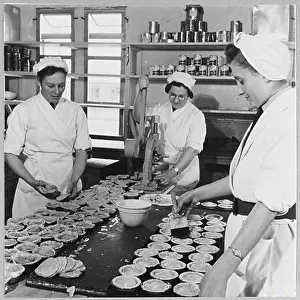 Workforce Prints: A Royal Air Force station food factory prepares and completes an order for 7