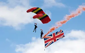 Regatta Prints: Royal Artillery Parachute Team display during Funchal 500 Tall Ships Regatta