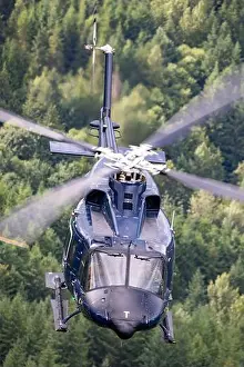 Fuselage Prints: A Royal Canadian Air Force Bell CH-146 Griffon helicopter operated by Allied Wings is photographed in flight