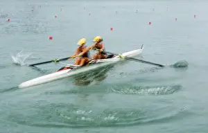 Regatta Prints: Royal Canadian Henley Regatta, two woman rowers