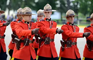 Saskatchewan Prints: Royal Canadian Mounted Police Depot, RCMP training academy in Regina, Saskatchewan, Canada