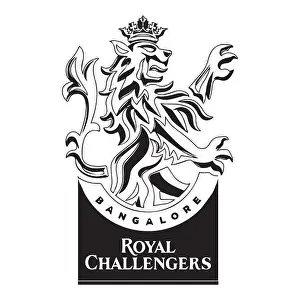 Bangalore Prints: Royal Challengers Bangalore Logo Black Style Indian professional Cricket club