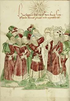 Follower Prints: The Royal Couple with Astrologists; Follower of Hans Schilling