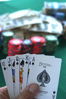 Suits Prints: Royal Flush hand of poker