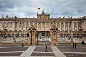 Grandeur Prints: The Royal Palace and courtyard in Madrid, Spain