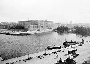 Grandeur Prints: The Royal Palace (Kungliga Slottet) in Stockholm from the Water