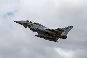 Airborne Prints: A Royal Saudi Air Force Eurofighter Typhoon takes off in preparation for Red Flag-Nellis 25-2 from Nellis Air Force