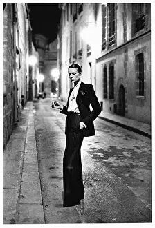 Rue Aubriot, Yves Saint Laurent, French Vogue, Paris. Museum: © Helmut Newton Foundation