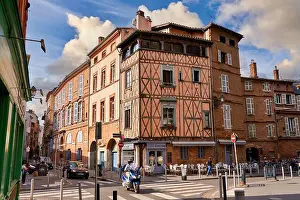 Located Prints: Rue Henri de Gorsse, Toulouse, Haute-Garonne, Occitanie, France, Europe