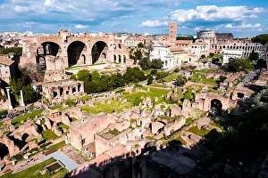 Colosseum Prints: Ruins of the ancient Rome in the Roman Forum