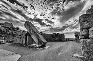 Civilization Prints: Ruins of the Arcadian gate and walls near ancient Messene(Messini). Greece