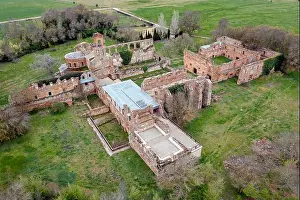 Cistercian Prints: Ruins of the Cistercian monastery of Santa Maria de Moreruela, Zamora Spain