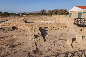 Cyprus Prints: Ruins in Paphos Archaeological Park in Paphos city