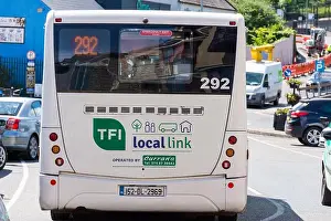 Pensioners Prints: Rural Transport Programme/TFI Local Link bus in Donegal Town, County Donegal, Ireland