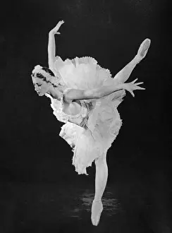 Swan Lake Prints: Russian ballet dancer and choreographer Maya Plisetskaya in the Swan Lake, 1950s