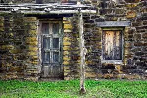 San Jose Prints: Rustic doors and windows at the historic Mission San Jose