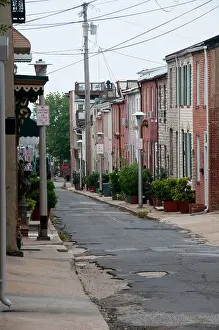 Neighbourhood Prints: S Madeira St in the Butchers Hill area of Baltimore Maryland USA