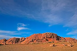 Bolivia Prints: The sacred rock on the Isla del Sol Lake Titicaca Bolivia it is believed to be the birthplace of the sun in Incan