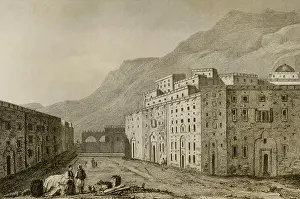 Arabian Peninsula Prints: Safa. Sacred place formed by three arches on a street in Mecca
