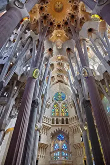 Sagrada Prints: Sagrada Familia, UNESCO World Heritage Site, Barcelona, Catalonia, Spain, Europe