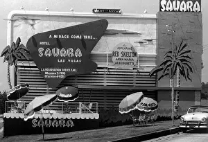 Billboards Prints: Sahara Hotel, Las Vegas, billboard