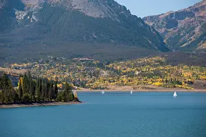 Sailboats Prints: Sailboats on Dillon Reservoir near Silverthorne