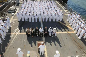 Observance Prints: Sailors aboard guided-missile destroyer USS Roosevelt (DDG 80)