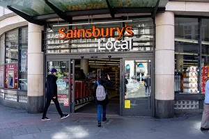 Convenience Prints: Sainsbury's Local supermarket store in London, England, UK, Europe