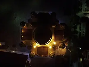 Midnight Prints: Saint Andrew Church Of Patra City In Greece At Midnight Aerial Night View