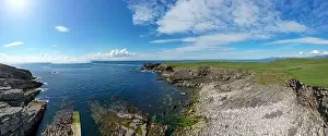 Saint johns Point with the dangerous Rocks that ships must watch for rocks from a UAV Drone