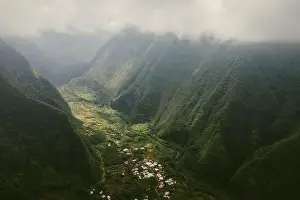 La Reunion Prints: Saint-Joseph, Reunion Island - Langevin river valley