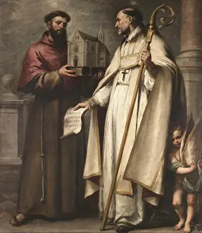 Murillo Prints: Saint Leander and Saint Bonaventure