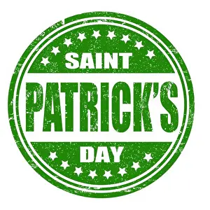 Scratched Prints: Saint Patrick's day stamp