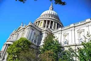Pope Prints: Saint Paul's Cathedral, an Anglican cathedral on Ludgate Hill at the highest point of the City of London
