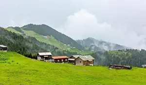 Blacksea Prints: SAL PLATEAU and POKUT PLATEAU view together in Camlihemsin district of Rize province