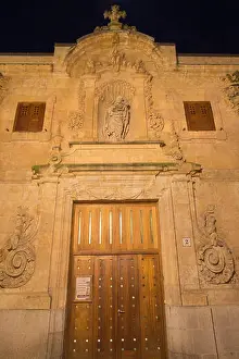 Leon Prints: SALAMANCA, SPAIN, APRIL - 17, 2016: The baroque portal of building Centro documental de la memoria historica