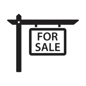 Sold Prints: For sale house sign icon vector for graphic design